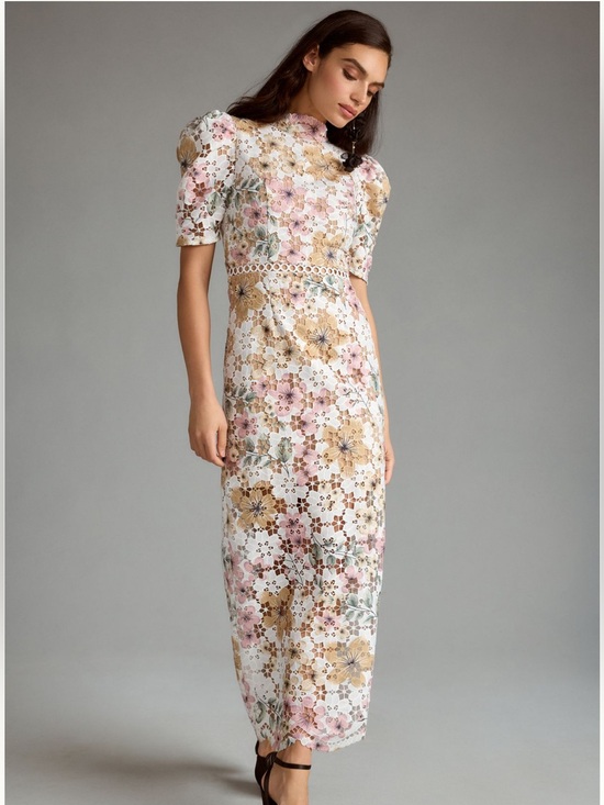 Elliatt Dresses & Skirts - Elliatt Puff Sleeve Mock Neck Dress